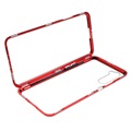 Coque Magnétique OnePlus Nord avec Verre Trempé - Rouge