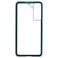 Coque Magnétique Samsung Galaxy S21 FE 5G avec Verre Trempé - Bleue