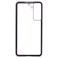 Coque Magnétique Samsung Galaxy S21 FE 5G avec Verre Trempé - Violete