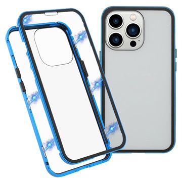 Coque Magnétique iPhone 13 Pro avec Verre Trempé - Bleue