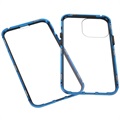 Coque Magnétique iPhone 13 Pro avec Verre Trempé - Bleue