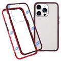 Coque Magnétique iPhone 13 Pro avec Verre Trempé - Rouge