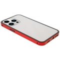 Coque Magnétique iPhone 13 Pro avec Verre Trempé - Rouge