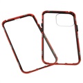 Coque Magnétique iPhone 13 Pro avec Verre Trempé - Rouge