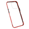 Coque Magnétique iPhone 13 Pro avec Verre Trempé - Rouge