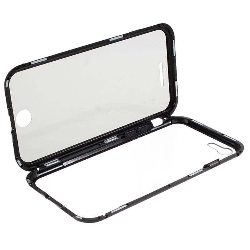 Coque Magnétique En Verre Trempé Double Face Pour IPhone SE 2020, 6, 7, 8, 11 Pro, X, XR, MAX - Compatible Apple