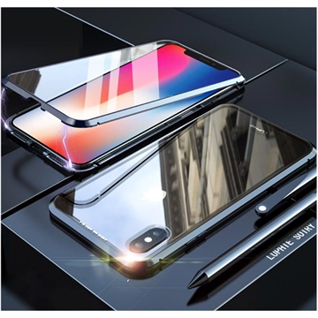 Coque Magnétique iPhone XS/X avec Verre Trempé