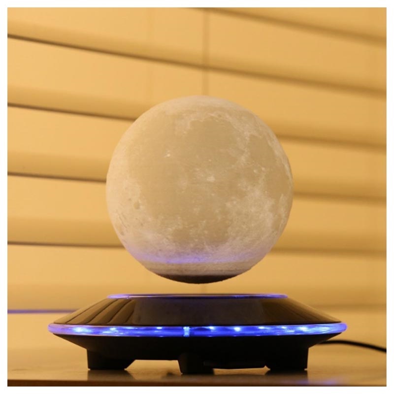 SANON Lampe Lune imprimé en 3D femmes Télécommande et commande tactile Décor Veilleuse pour enfants 22CM 16 Couleurs Saturne Planet Lampe avec support 8,66 pouces filles 
