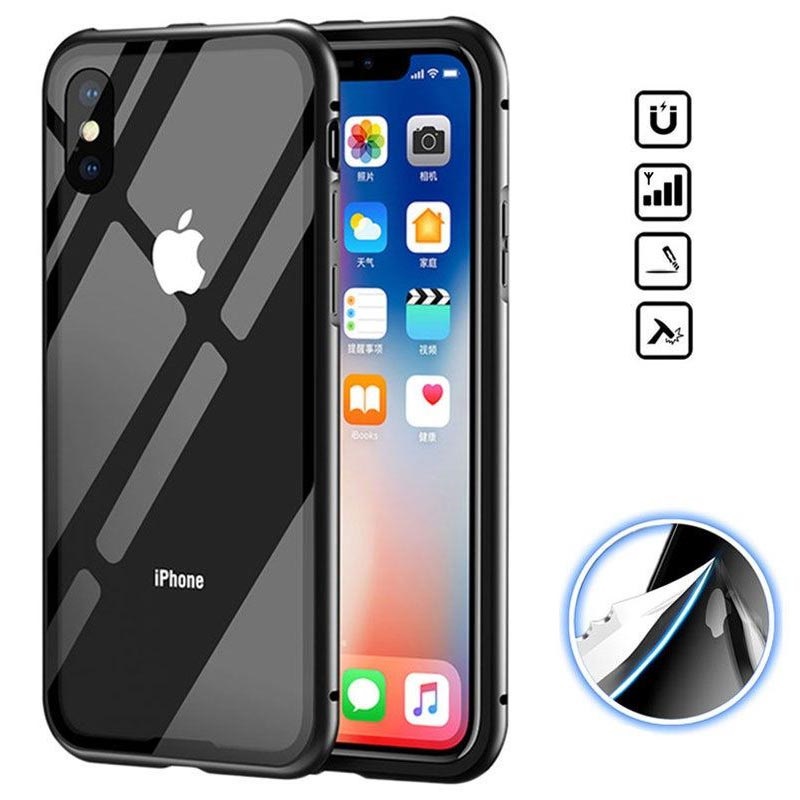 coque magnetique verre iphone xs