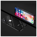 Coque Magnétique iPhone X avec Dos en Verre Trempé - Noire