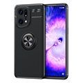 Coque Magnétique Oppo Find X5 Pro avec Support Bague - Noire