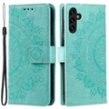 Étui Portefeuille Samsung Galaxy A54 5G Mandala Série - Vert