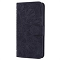 Étui Portefeuille iPhone 11 - Série Mandala - Noir