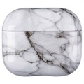 Étui AirPods 3 Marble Pattern - Blanc