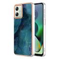 Coque Motorola Moto G54 en TPU Marble Pattern Galvanisé IMD