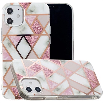 Coque TPU Marble Pattern Galvanisé IMD pour iPhone 12 mini