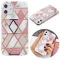 Coque TPU Marble Pattern Galvanisé IMD pour iPhone 12 mini