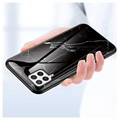 Coque Samsung Galaxy A22 4G en Verre Trempé Série Marble - Noire