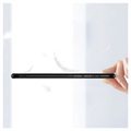 Coque Samsung Galaxy A22 4G en Verre Trempé Série Marble - Noire