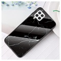 Coque Samsung Galaxy A22 4G en Verre Trempé Série Marble - Noire