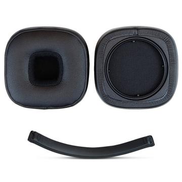 Marshall Major V Set d\'oreillettes et de serre-tête de remplacement en cuir protéiné - Noir