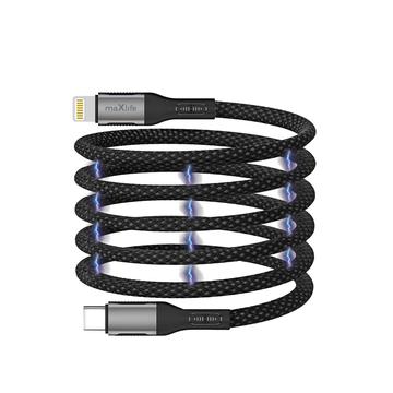Maxlife MXUC-11 Câble magnétique USB-C / Lightning - 1m, 27W - Noir