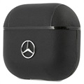 Coque AirPods 3 en Cuir Mercedes-Benz Electronic Line - Noire