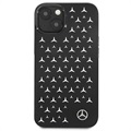 Coque iPhone 13 Mercedes-Benz Stars Pattern - Noire