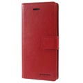 Étui Portefeuille Mercury Goospery Blue Moon pour iPhone 7/8/SE (2020)/SE (2022) - Rouge