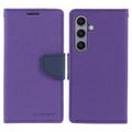 Étui Portefeuille Samsung Galaxy S24+ Mercury Goospery Fancy Diary - Violet