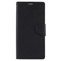 Étui Portefeuille iPhone 14 Pro Max Mercury Goospery Fancy Diary - Noir