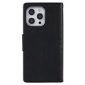 Étui Portefeuille iPhone 14 Pro Max Mercury Goospery Fancy Diary - Noir