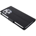 Étui Portefeuille iPhone 14 Pro Max Mercury Goospery Fancy Diary - Noir