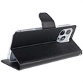 Étui Portefeuille iPhone 14 Pro Max Mercury Goospery Fancy Diary - Noir