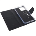 Étui Portefeuille iPhone 14 Pro Max Mercury Goospery Fancy Diary - Noir