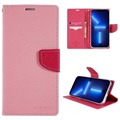 Étui Portefeuille iPhone 14 Pro Max Mercury Goospery Fancy Diary - Rose