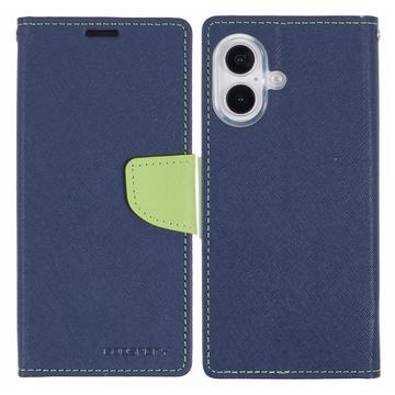 Étui Portefeuille iPhone 16 Mercury Goospery Fancy Diary - Bleu