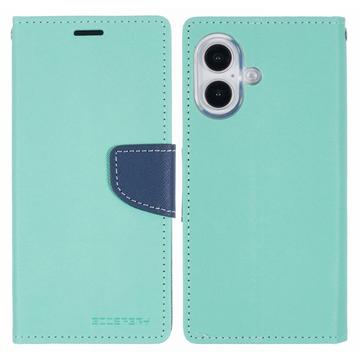 Étui Portefeuille iPhone 16 Mercury Goospery Fancy Diary - Cyan