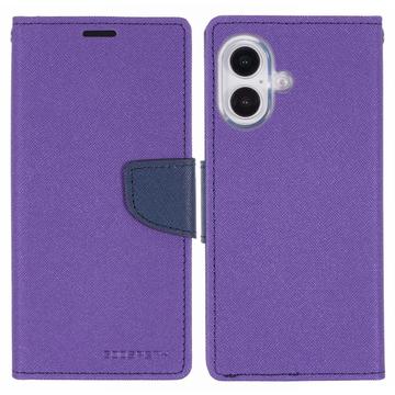 Étui Portefeuille iPhone 16 Mercury Goospery Fancy Diary - Violet