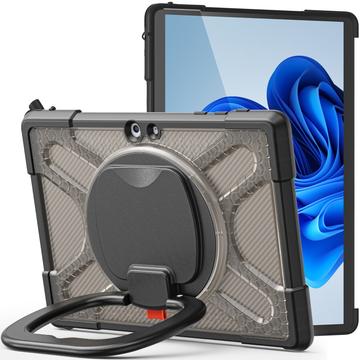 Étui Microsoft Surface Go/Go 2/Go 3 360 Heavy Duty - Noir translucide