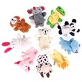 Mini Marionnettes à Doigts en Peluche d\'Animaux pour Enfants - 10 Pièces