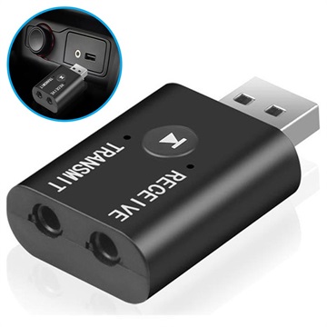 Mini Émetteur / Récepteur Audio Bluetooth YET-TR6 - USB-A, 3.5 mm