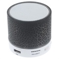 Mini Enceinte Bluetooth avec Microphone & LED A9 - Noir Craquelé