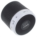 Mini Enceinte Bluetooth avec Microphone & LED A9 - Noir Craquelé