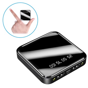 Mini Batterie Externe Rapide 10000mAh - 2x USB - Noir