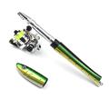 Mini canne à pêche avec moulinet et ligne - 1.4m