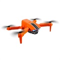 Mini Drone Pliable S65 avec Caméra 4K et Télécommande - Orange