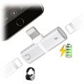 Mini Adaptateur Lightning T-Shape 2-en-1 - iPhone XS Max/XS/XR - Argenté