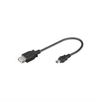 Câble Adaptateur USB Femelle / MiniUSB Mâle Goobay