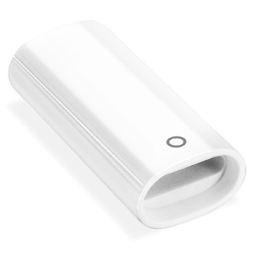 Mini Adaptateur Apple Pencil Lightning Portable - Blanc